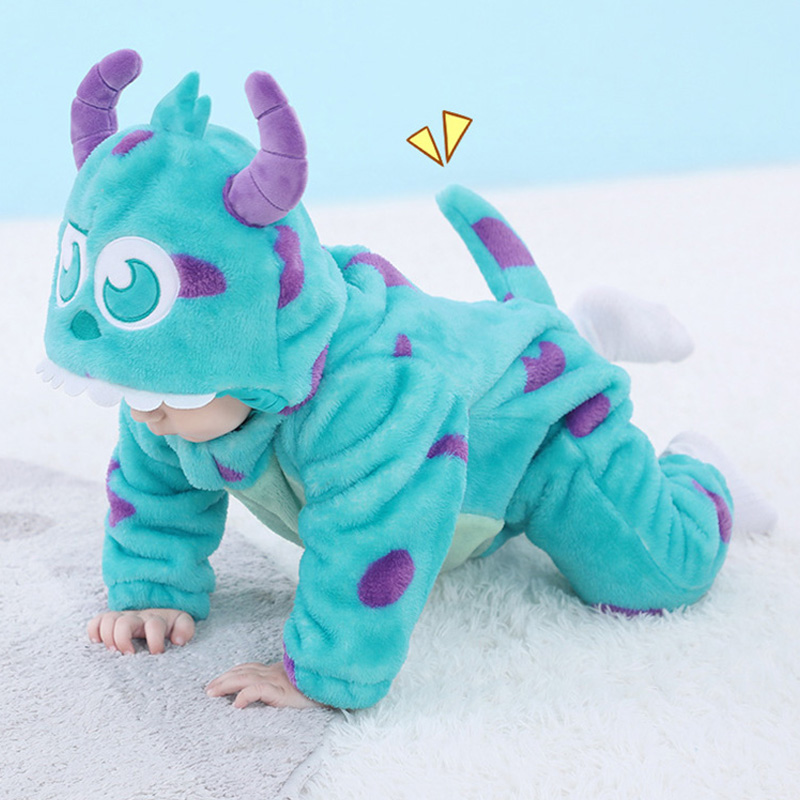 Spiderman Jumpsuit Kids - เด็ก Sully Romper Blue WARM Onesie