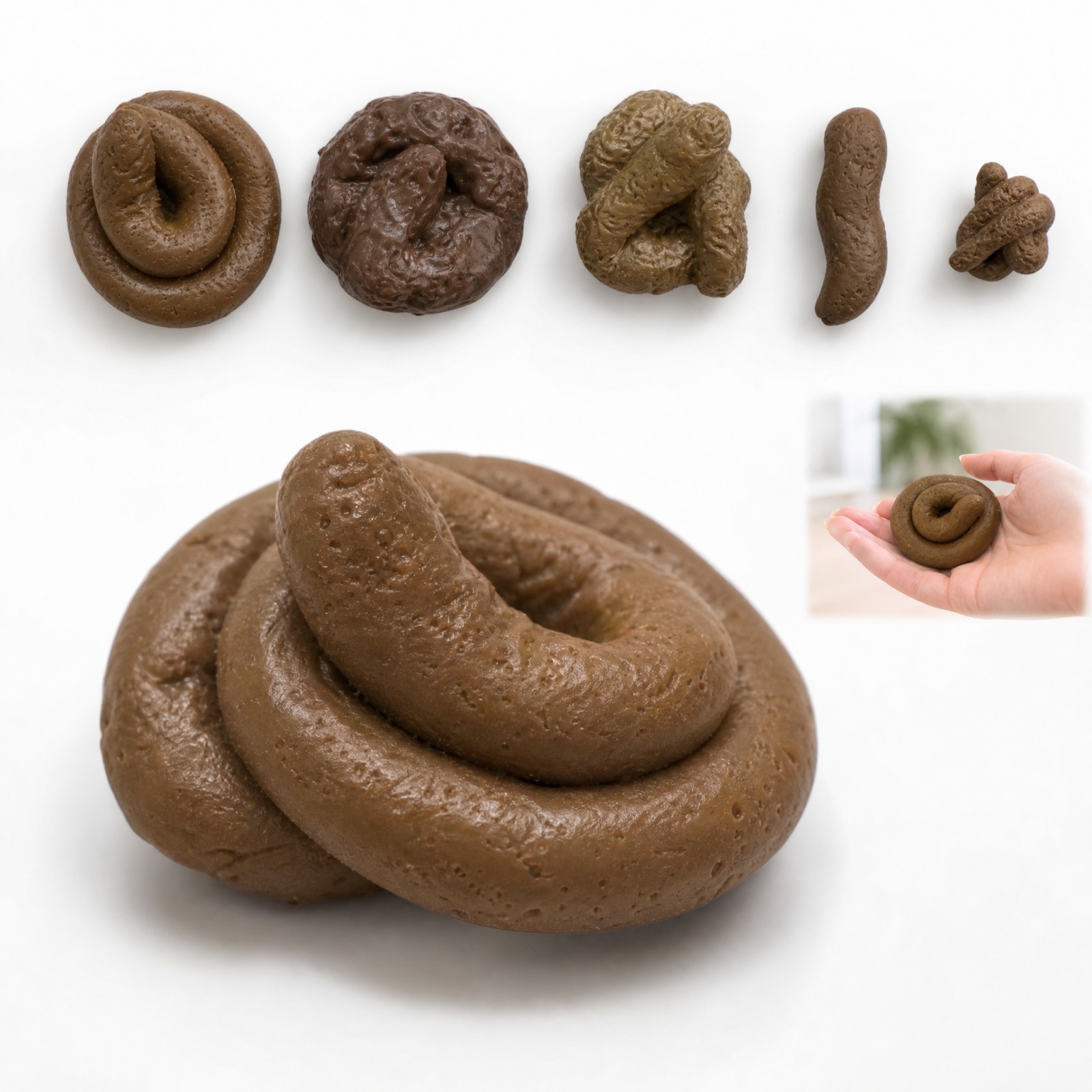 Fake Poop Gag Gift - ของเล่นขี้ปลอมแบบสมจริง ปลอดภัย นุ่มนิ่ม ทำจากพลาสติก ตลก ขำขัน