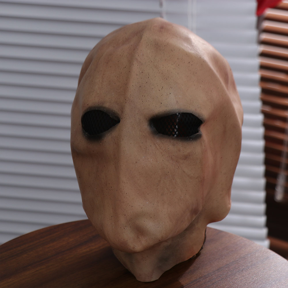 Latex Alien Mask Realistic - หน้ากากสแลนเดอร์แมนไร้หน้าสำหรับฮาโลวีน ปลอดสารพิษ หน้ากากหัวกะโหลกเอเลี่ยนสมจริง ทำจากยางลาเท็กซ์ สำหรับแต่งกาย ปาร์ตี้