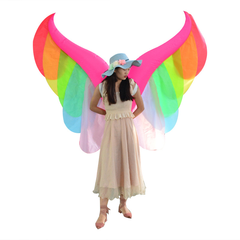 Inflatable Dinosaur Costume Adult - ใหม่ปาร์ตี้คอสเพลย์Propsผู้ใหญ่Inflatable Angel Wings Rainbowพองปีกเครื่องแต่งกายProps Bar Night