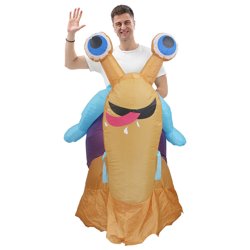 Costumes - ชุดเป่าลมหอยทากสำหรับขี่ ชุดเป่าลมสำหรับสวนสนุก ชุดคอสเพลย์ปาร์ตี้ฮาโลวีน อุปกรณ์ประกอบการแสดงตลก