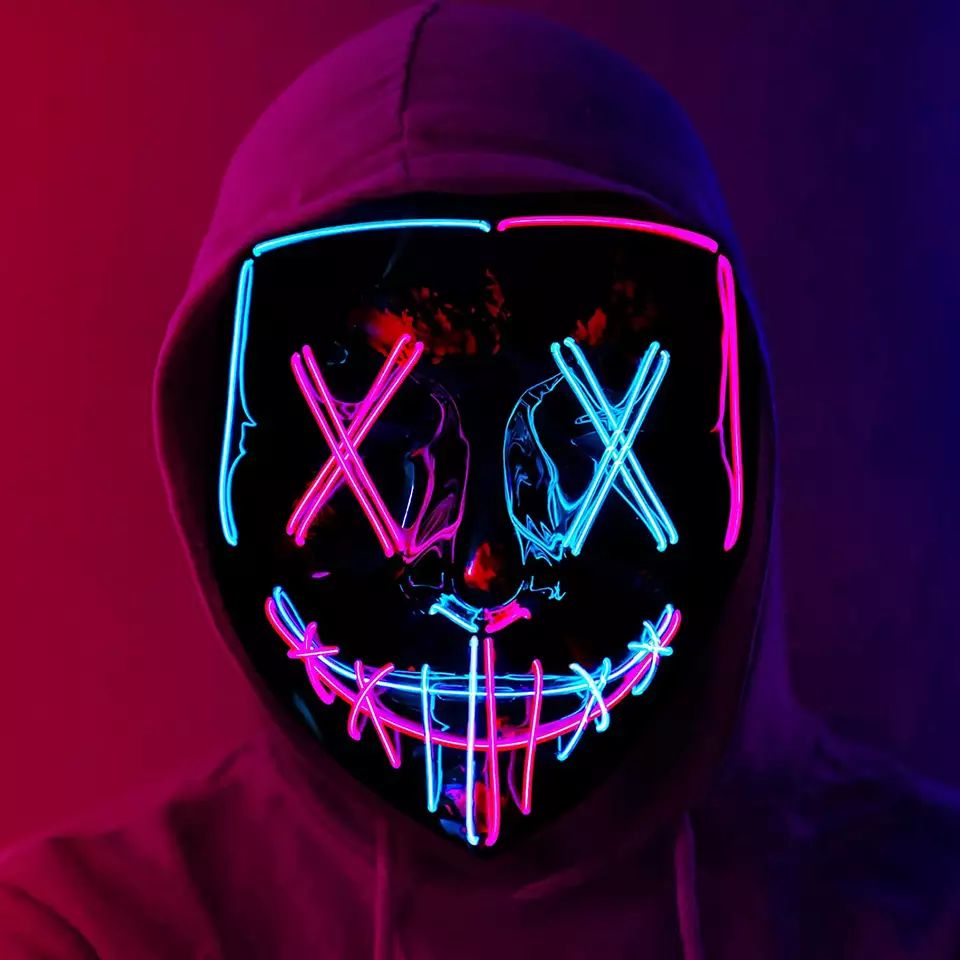 LED Light Up หน้ากากสำหรับเทศก - Led Purge Mask Halloween บทวิจารณ์และราคา