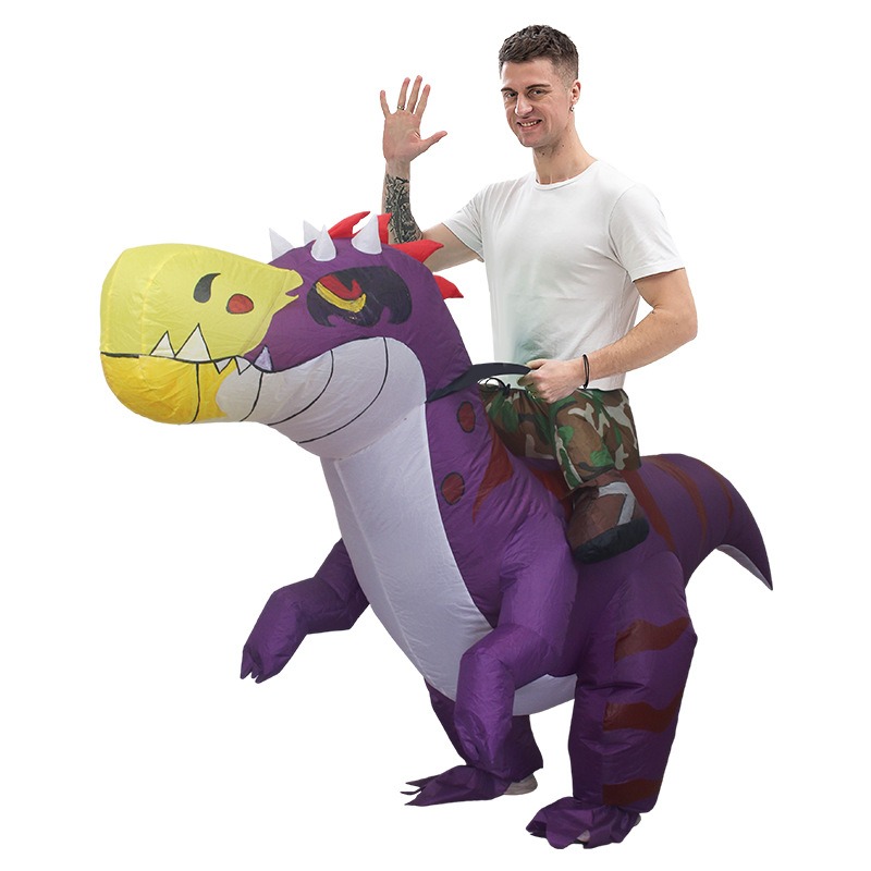 ชุดไดโนเสาร์เป่าลมฮาโลวีน ชุดต - Inflatable Dinosaur Costume Adult บทวิจารณ์และราคา