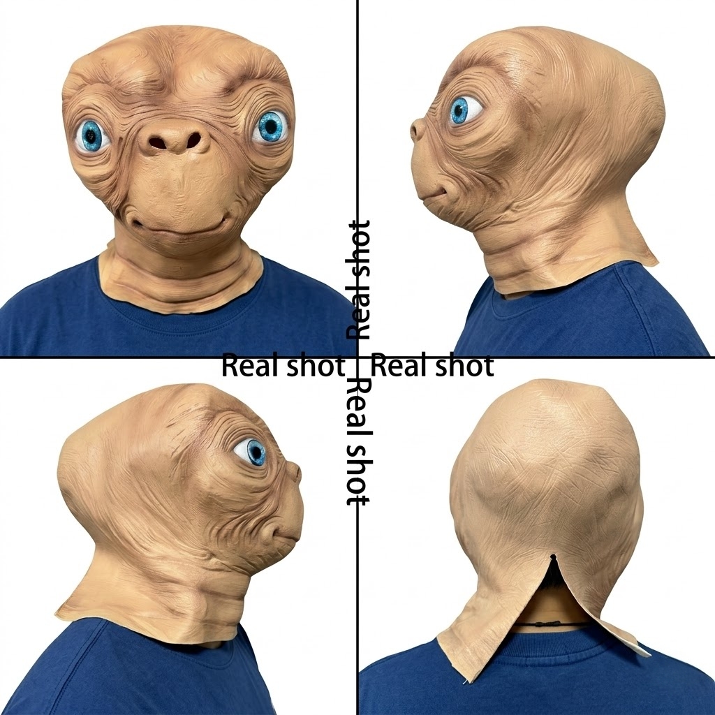 หน้ากากยางเอลีนจากภาพยนตร์ E.T - Latex Alien Mask Realistic บทวิจารณ์และราคา