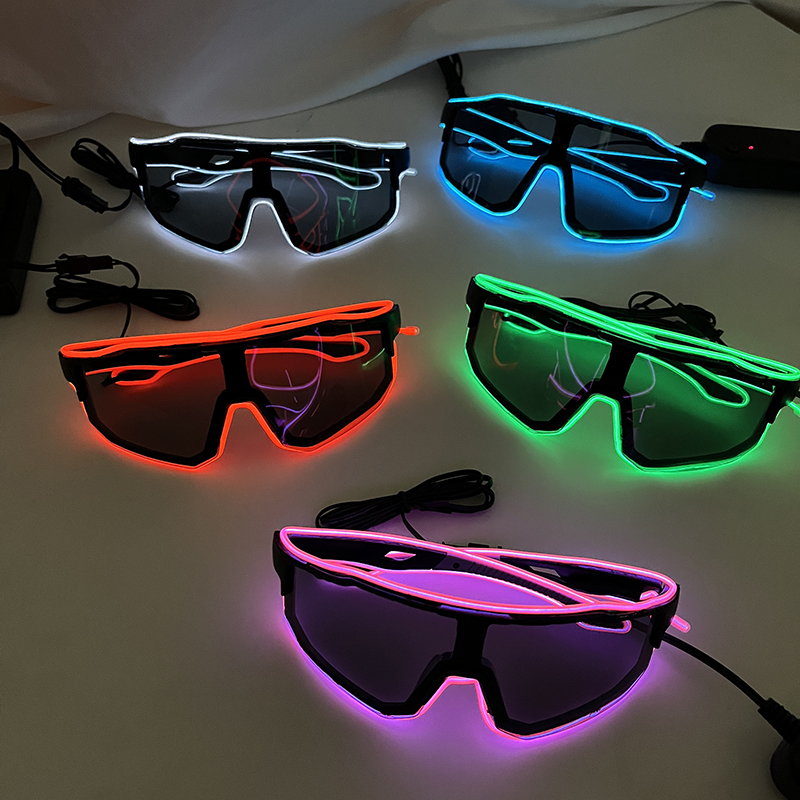 แว่นตา LED กันลม เท่ห์ๆ ไฟกระพ - Glow In The Dark Party Glasses บทวิจารณ์และราคา