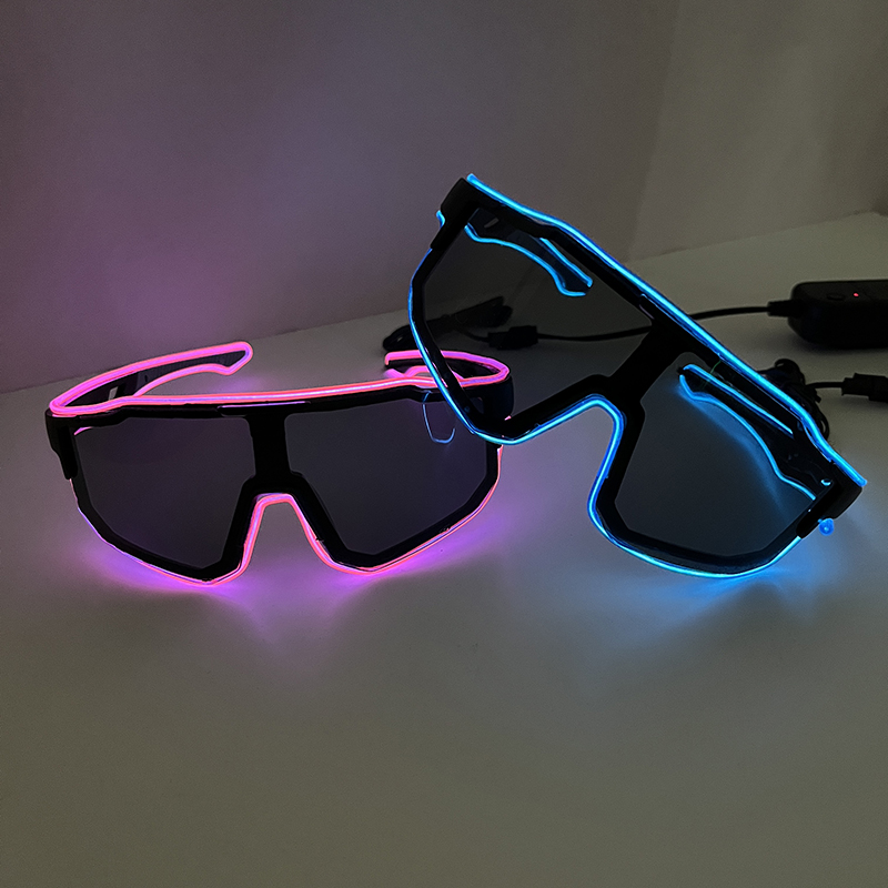แว่นตา LED กันลม เท่ห์ๆ ไฟกระพ - Glow In The Dark Party Glasses บทวิจารณ์และราคา