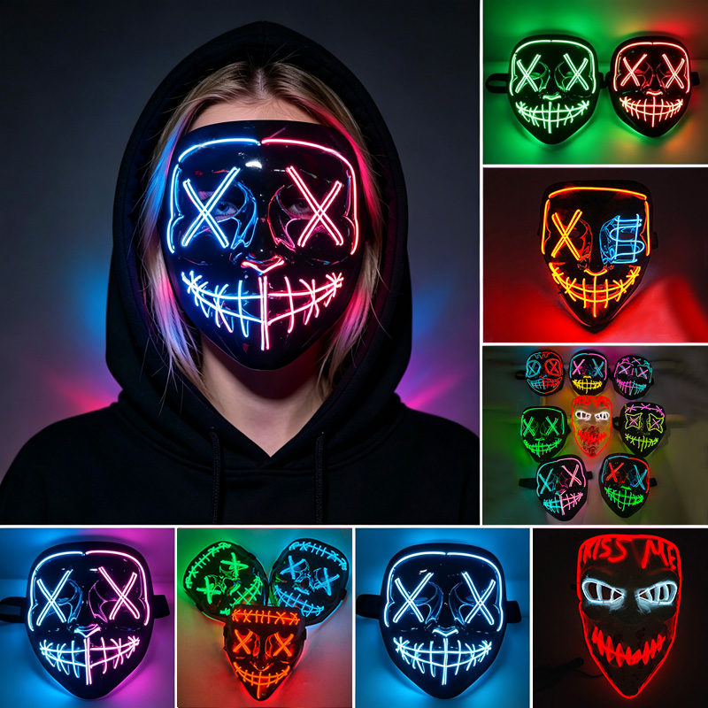 Professional ส่วนบุคคล Luminou - Led Purge Mask Halloween บทวิจารณ์และราคา