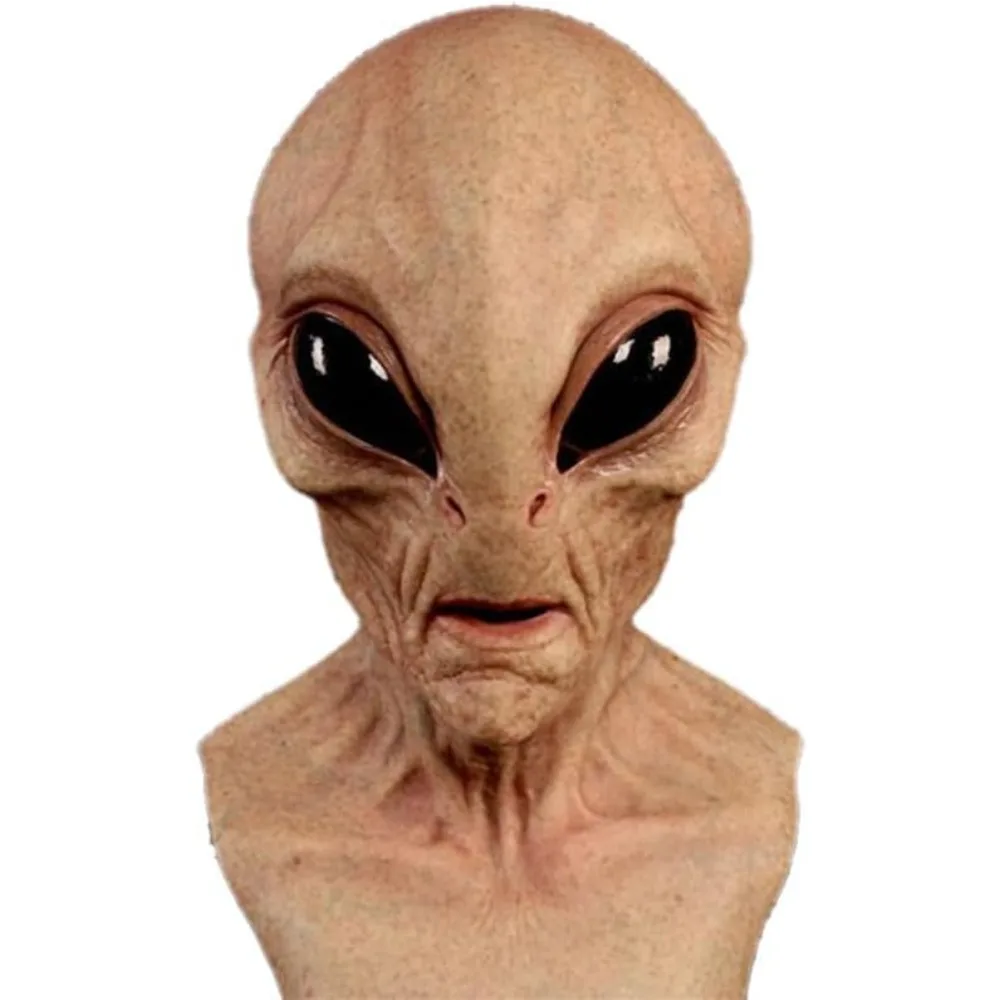 เครื่องแต่งกายฮาโลวีนหน้ากากได - Latex Alien Mask Realistic บทวิจารณ์และราคา