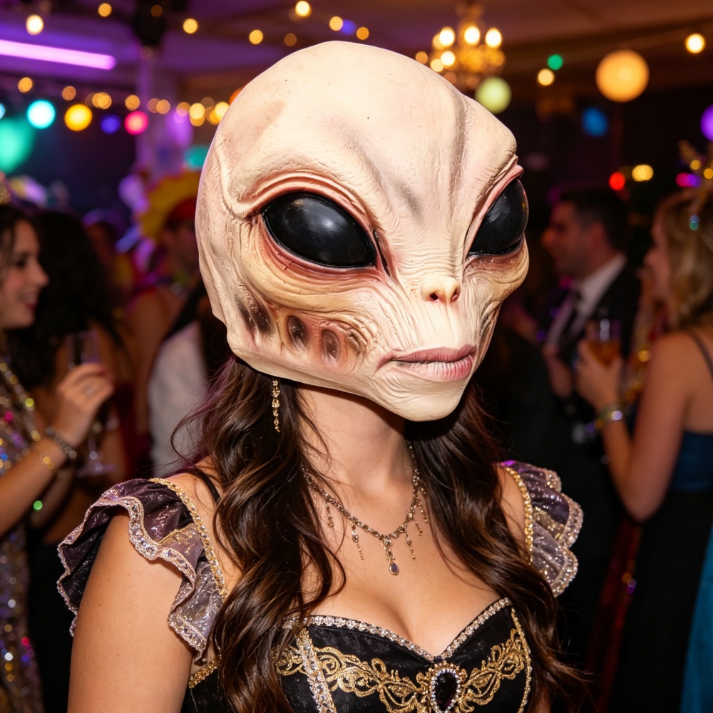 หน้ากากเอเลี่ยนสำหรับปาร์ตี้ฮา - Latex Alien Mask Realistic บทวิจารณ์และราคา