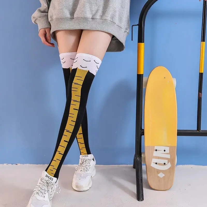 ถุงน่องลายเท้าไก่ตลก แบบยาวคลุ - Funny Chicken Leg Socks บทวิจารณ์และราคา