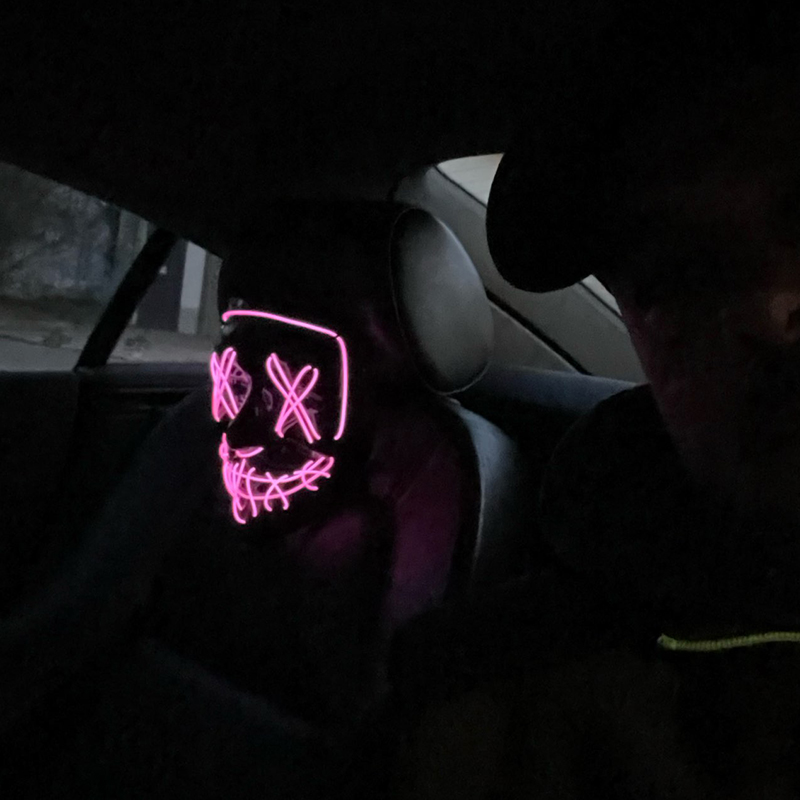 หน้ากากสวมหน้ากากปาร์ตี้ฮาโลวี - Led Purge Mask Halloween บทวิจารณ์และราคา