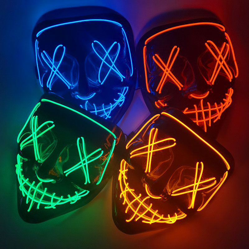1P น่ากลัวฮาโลวีน Coldplay Lig - Led Purge Mask Halloween บทวิจารณ์และราคา